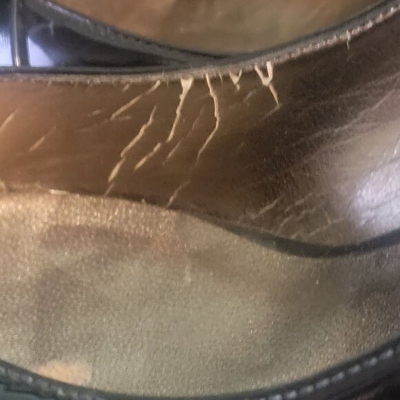 Aldo Womens Black Patent Leather Stiletto Heels Size 39 Pointed Toe - Picture 9 of 9